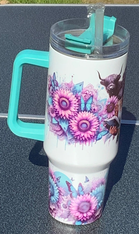 40oz Sublimation Handle Tumbler